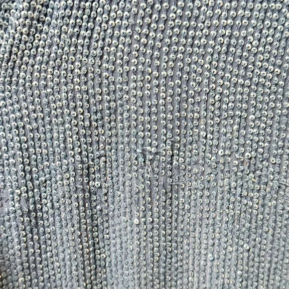 Revolve MLV sequin embellished light baby blue mini dress swing shift party club - Picture 5 of 14